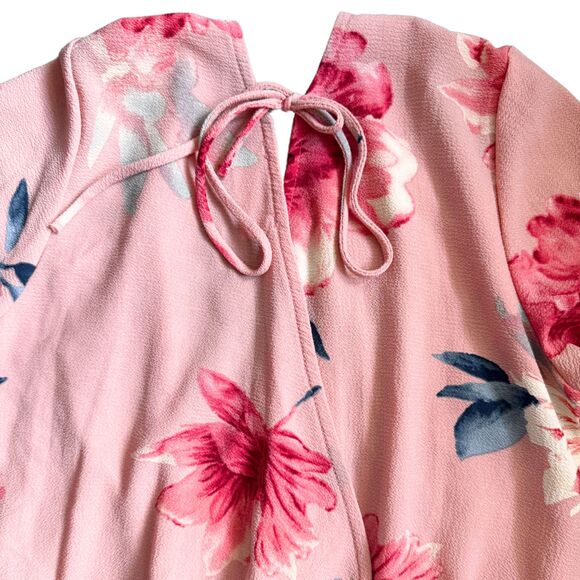 LET THEM EAT CAKE “Adrienne” Pink Floral Jumpsuit Romper - Women’s Small - Picture 6 of 16